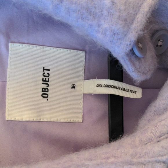 .Object Orchid Bloom Boxy Fit Purple Shacket Jacket Medium - Picture 13 of 16